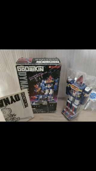 Vintage 1984 Bandai Dynaman Godaikin Robot W/box Look