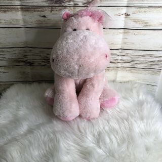Russ Pink Hippo Plush 17 Inches Stuffed Darly