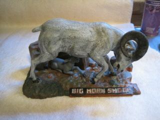 Big Horned Sheep Aurora Plastics Corp 1962 Figurine