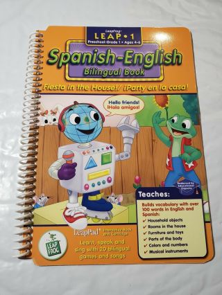 Leap Frog Spanish - English Bilingual Book Leap 1 Preschool Grade 1 Leap Pad 3