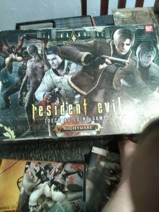 Resident Evil Deck Building Game Complete With Outbreak Playmat