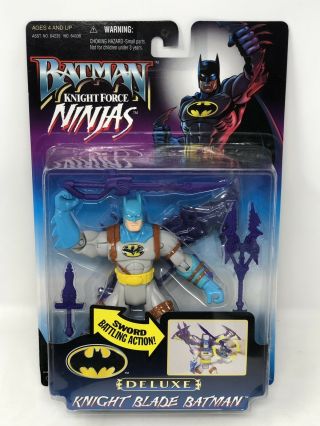 Moc Batman Knight Force Ninjas Knight Blade Batman Action Figure Hasbro 1999 Nos