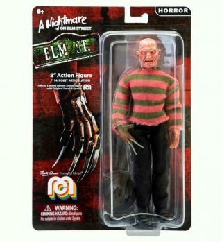 Nightmare On Elm Street Freddy Krueger Mego 8 Inch Action Figure Horror Series 1