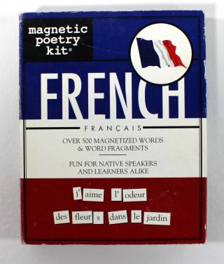 Magnetic Poetry Kit: French Français Over 500 Magnetized Words Fridge,  Locker