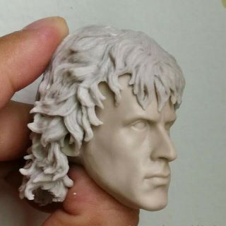 1/6 Scale Custom Blank Head Sculpt Sylvest Stallone Rambo Unpainted 2
