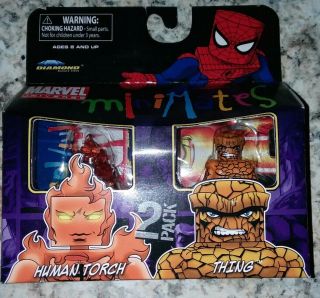Minimates Marvel " Human Torch And Thing "