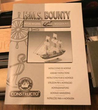 Constructo 1:110 H.  M.  S.  Bounty Wooden Model Kit 8