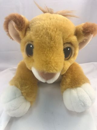 Vintage 1993 Disney Lion King 15” Baby Simba Floppy Plush Authentic Mattel