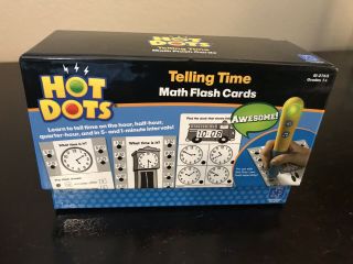 Hot Dots Telling Time Math Flash Cards