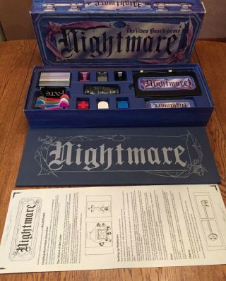 Vtg Nightmare The Video Board Game Vhs 1991 Chieftain Horror Read 90s 80s Party