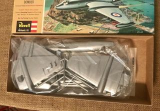 Vintage Revell 1960 ' s British Canberra Bomber Plastic Model with Whip - Fly - It NR 6