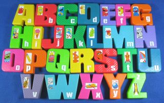 Tyco Sesame Street Alphabet Letters Vintage Plastic A Thru Z Complete