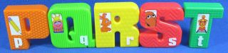Tyco Sesame Street Alphabet Letters Vintage Plastic A Thru Z Complete 6