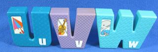 Tyco Sesame Street Alphabet Letters Vintage Plastic A Thru Z Complete 7