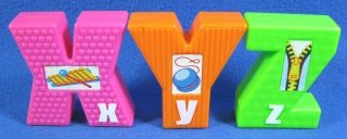 Tyco Sesame Street Alphabet Letters Vintage Plastic A Thru Z Complete 8
