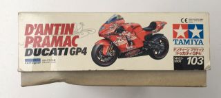 TAMIYA Dantin Pramac Ducati GP4 1/12 Motorcycle Series No.  14103 F/S w/Tracking 8