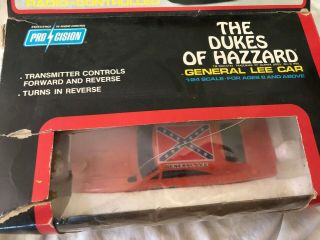 1980 The Dukes Of Hazzard Radio Controlled General Lee Car 1/24 Scale Box Fixer