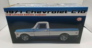 1971 Chevrolet Cheyenne C10 Custom Pickup Truck 1/18 By Acme A1807209
