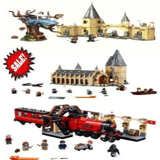 Harry Potter 3 Packs Building Blocks Hogwarts Hall,  Express Train,  Castle