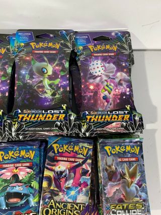 81 Pokemon Booster Packs XY Sun And Moon Lost Thunder $2.  00 Per Pack Unweighed 4