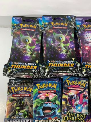 81 Pokemon Booster Packs XY Sun And Moon Lost Thunder $2.  00 Per Pack Unweighed 5