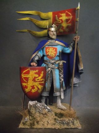12 " Custom King Stephen Of England,  Medieval Crusader Knight 1/6 Figure Ignite