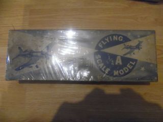 Consolidated flying scale balsa model airplane Vought S.  Corsair 2