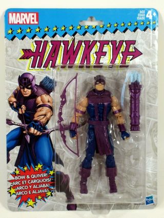 Marvel Legends 2018 Vintage Retro Style 6 " Hawkeye Wave 2 Action Figure Moc