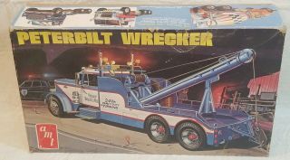 Vintage Amt Peterbilt Wrecker Truck 1:25 Scale Model Kit - T522