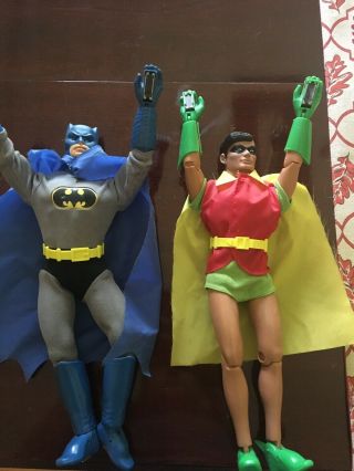 Vintage Mego Magnetic Batman And Robin 12 Inch Action Figure Rare Late Seventies