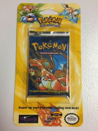 Pokemon Base Charizard Booster Pack Blister Package