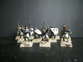 12 - 28mm Fireforge Teutonic Infantry - Painted And Based - Crusades