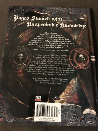 WOTC D&D 3rd Ed Book of Vile Darkness,  The HC Book 2