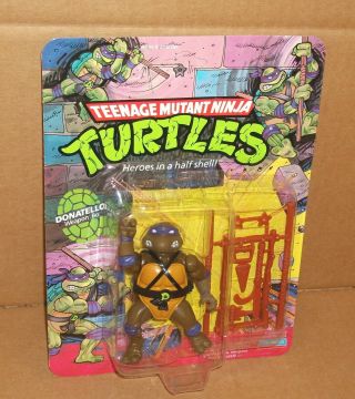 1988 Teenage Mutant Ninja Turtles Tmnt Donatello Figure Moc Playmates