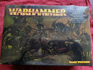 Warhammer Wfb Goblin Wolf Riders Regiment 10 X Oldhammer Sw Oop Mib