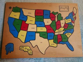 Wooden United States Of America Puzzle