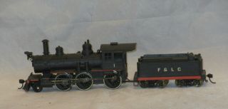 Metal F&lc 1 Ho Scale 2 - 6 - 0 Steam Engine And Tender