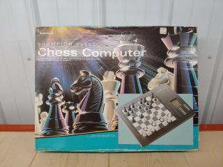 Vintage Radioshack Champion 2250xl Electronic Chess Set Computer Garry Kasparov