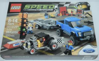 Lego Speed Racer Champions Set 75875 Ford F - 150 Raptor & Ford Model A Hot Rod