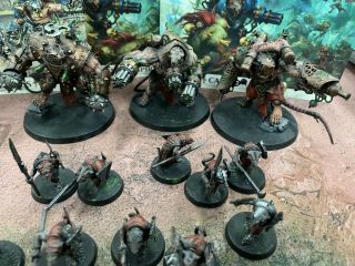 Warhammer Age Of Sigmar Well Painted Skaven Stormfiends And Clan Rats Aos