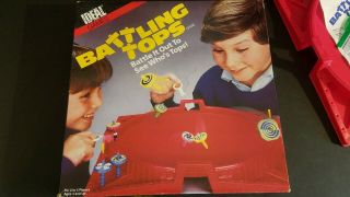 Vintage RARE COMPLETE 1986 Version Of Battling Tops Game 5