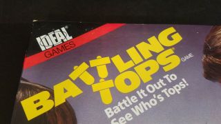 Vintage RARE COMPLETE 1986 Version Of Battling Tops Game 6