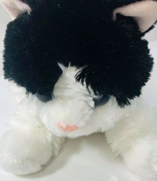 People Pals Aurora Cat Plush Stuffed Animal Black & White Kitty 14”