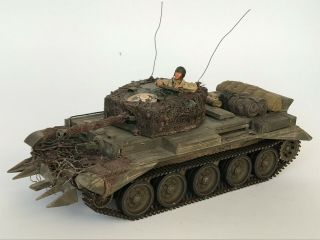 Ww2 British Cromwell Tank,  1/35,  Built & Finished For Display,  Fine