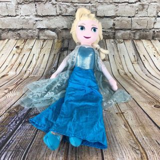 Disney Frozen Princess Elsa 24 " Tall Disney Store Stuffed Plush Doll