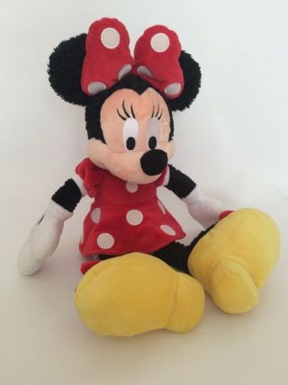 Disneyland Walt Disney World Mickey Mouse Minnie Mouse 16” Shaggy Plush Toy