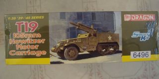DRAGON T19 105mm HOWITZER MOTOR CARRIAGE - MODEL 6496 1:35 SCALE COPYRIGHT 2009 7