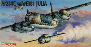 Dragon Dml 1:72 Imperial Series Arado Ar234c W/ Are381 Julia Plastic Kit 9005u