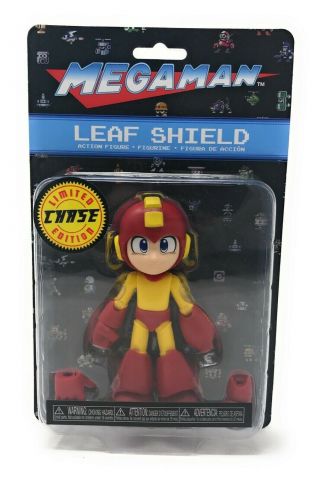 Funko - Action Figure: Mega Man - Mega Man Leaf Shield Limited Chase Edition