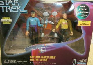 1999 Star Trek Captain James Kirk & Mister Spock Playmates Collector Series